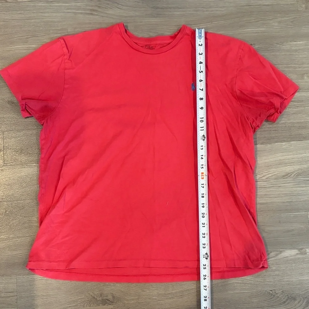 Polo Ralph Lauren red blue men’s short sleeve shirt size large